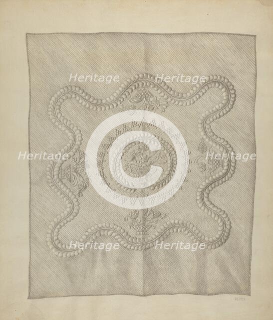 Stuffed Quilt, c. 1939. Creator: Sylvia DeZon.