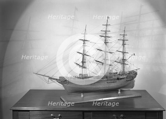 Seamen's Bank for Savings ship models, 11 E. 45th St., New York City, 1943. Creator: Gottscho-Schleisner, Inc.