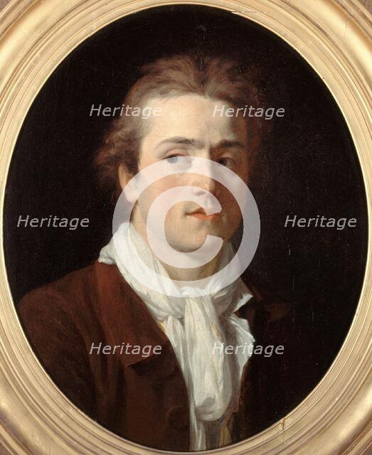 Portrait of Paul-Guillaume Lemoine, known as 'the Roman' (1755-?), architect, c1772 — 1782. Creator: Joseph Benoit Suvee.