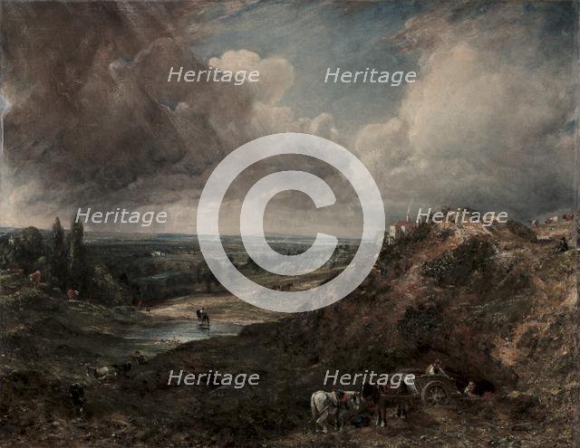 Branch Hill Pond, Hampstead, 1828. Creator: John Constable (British, 1776-1837).