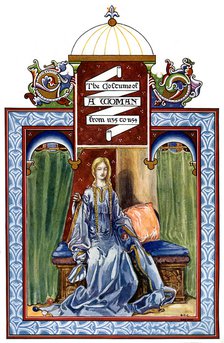 Female costume, 1135-1154, (1904). Artist: Unknown