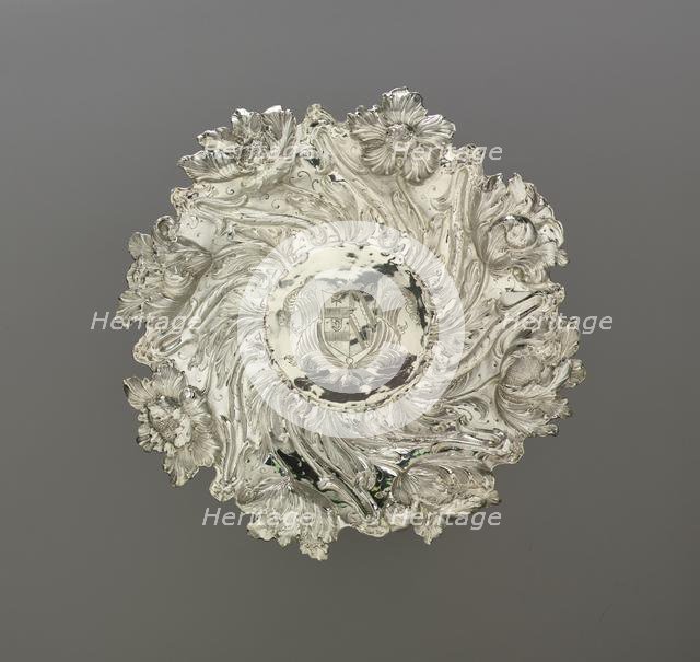 Dish, 1673. Creator: WW (British).