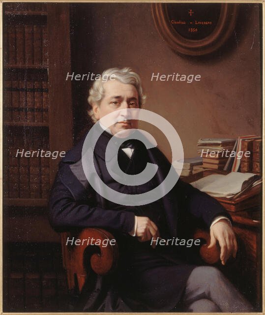 Portrait of Thomas Sauvage (1794-1877), playwright, 1850. Creator: Claudius Lavergne.