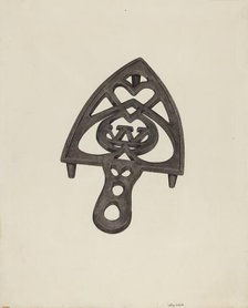 Trivet, c. 1941. Creator: LeRoy Griffith.