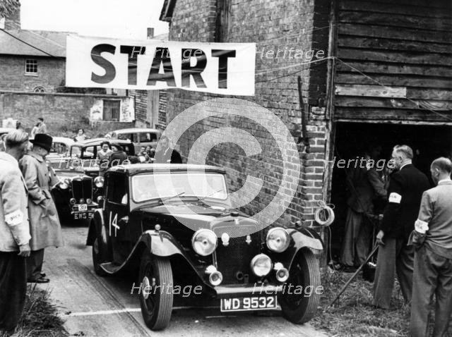 1934 Skinner Special at B.A.R.C. Brunton Hill Climb 1952. Creator: Unknown.