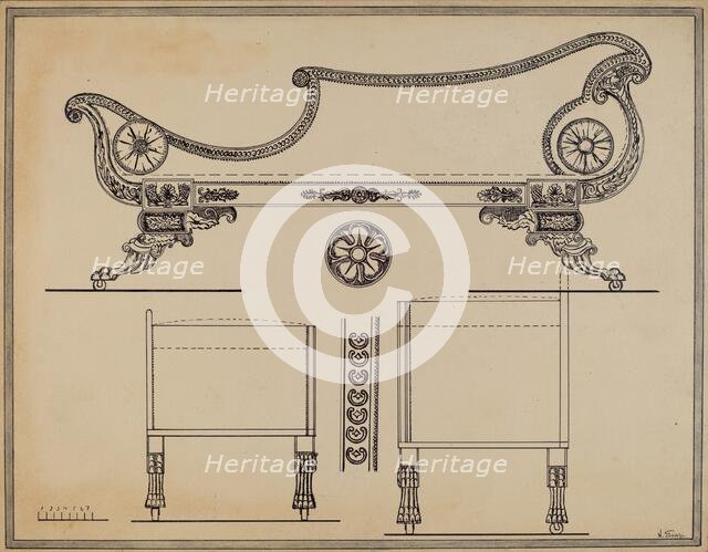 Sofa, 1936. Creator: Nicholas Gorid.