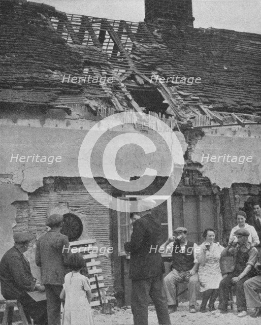 'Nazis intensify air raids on Britain', 1940, (1940). Artist: Unknown.