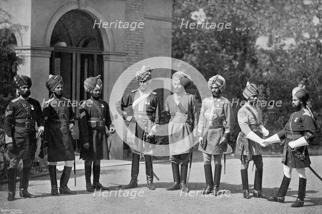 Indian cavalrymen, 1896. Artist: Gregory & Co