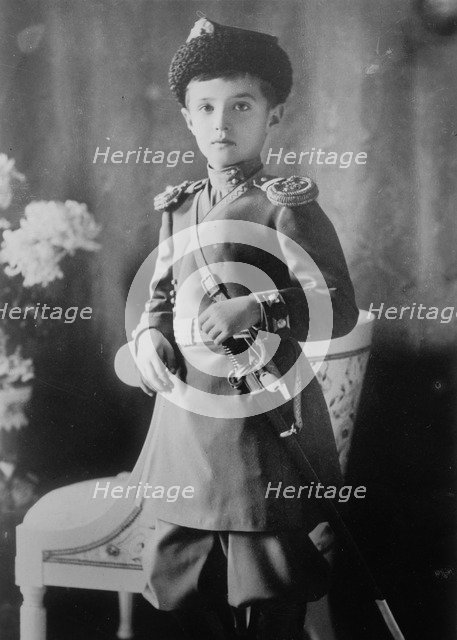 Tsarevich Alexei of Russia, c1910-c1914(?). Artist: Anon