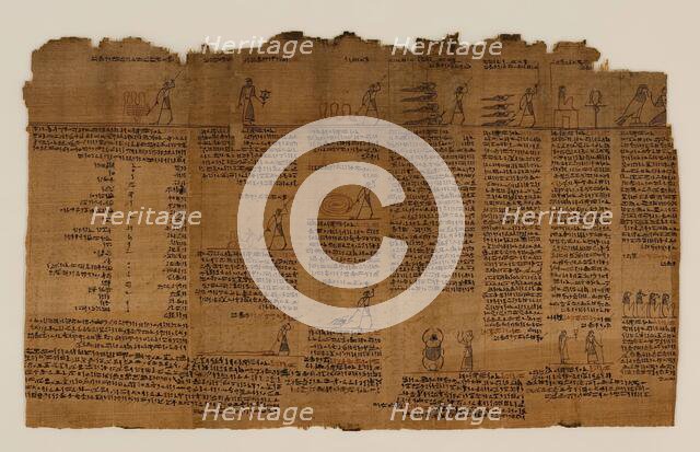 The Book of the Dead of Nes-Min, Section 7, c200-30 BC. Creator: Unknown.