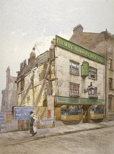 The Sieve public house, Church Street, Minories, London, 1886. Artist: John Crowther