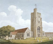 Church of St Margaret, Barking, Essex, c1810. Artist: Anon