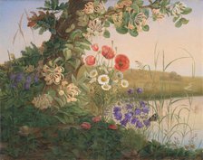 Flower piece, 1841. Creator: Christine Lovmand.