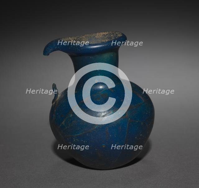 Long-Necked Flask with Strap Handle, 1391-1353 BC. Creator: Unknown.