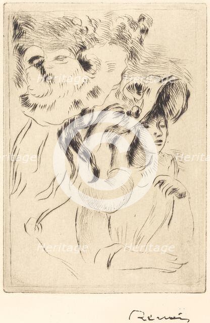 The Hat Pin (Le chapeau epingle), 1894. Creator: Pierre-Auguste Renoir.