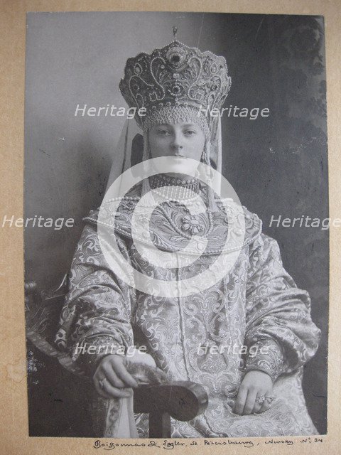 Princess Yelizaveta Dimitrievna zu Sayn-Wittgenstein, nee Nabokova (1877-1942), 1913.