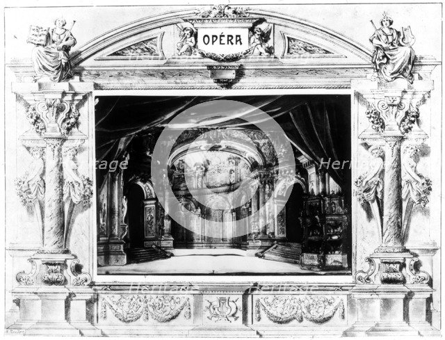 Set design for Mozart's Don Giovanni, 1875. Artist: Unknown