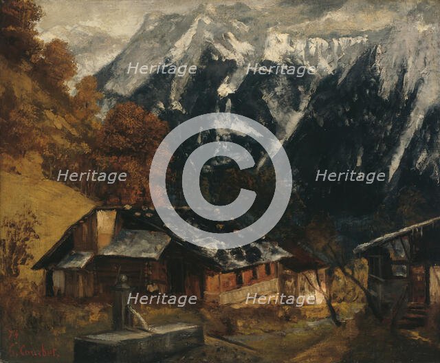 An Alpine Scene, 1874. Creator: Gustave Courbet.