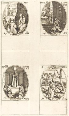 St. Mederic, Abbot; Beheading of John the Baptist; St. Fiacre; Festival of the Virgin. Creator: Jacques Callot.