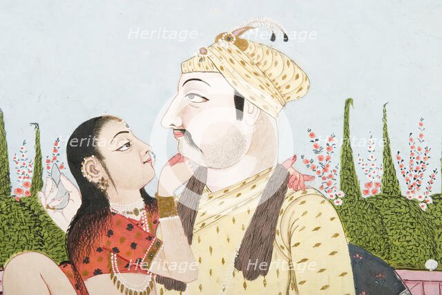 Muhammad Shah (reigned 1719-1748) and a Woman in Union (image 3 of 3), c1830. Creator: Unknown.