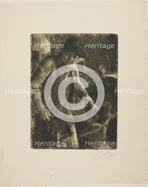 The Master-Smith, 1907. Creator: Anders Leonard Zorn.