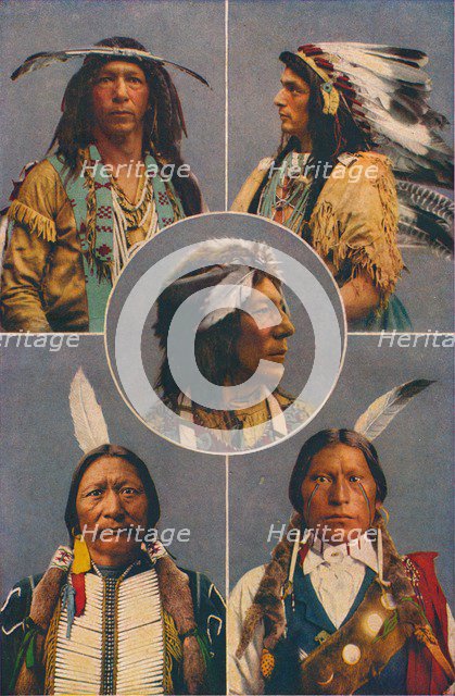 Indian types of North America, 1909. Artist: Unknown.