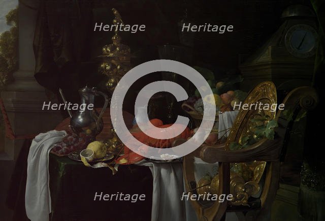 Still Life: A Banqueting Scene, probably ca. 1640-41. Creator: Jan Davidsz de Heem.
