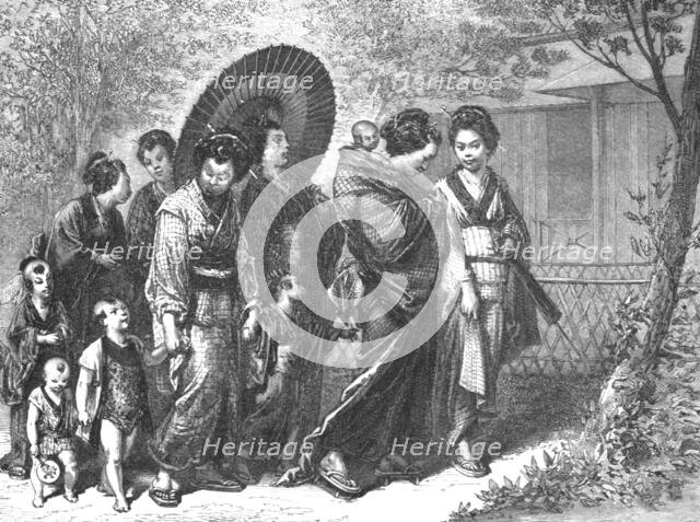 'Japanese women going on a visit; A European Sojourn in Japan', 1875. Creator: Unknown.