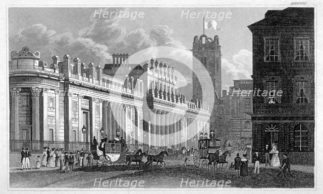 The Bank of England, c1830. Artist: Unknown