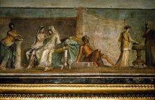 Roman wall painting of 'Aldobrandini Wedding' from villa of the Esquiline, c1st century BC Artist: Unknown.