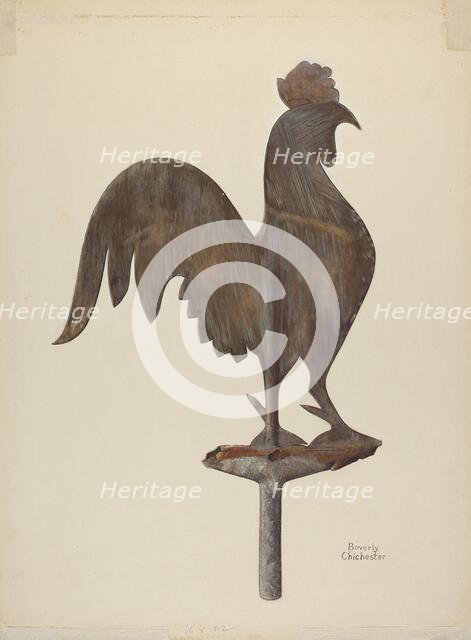Weather Vane, c. 1938. Creator: Beverly Chichester.