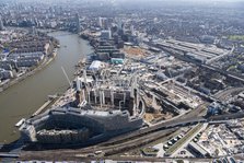 Renovation of Battersea Power Station and construction of the Nine Elms Development, London, 2018. Creator: Historic England Staff Photographer.