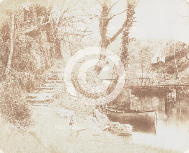 Upper End of the Lake Penllergare, 1853-56. Creator: John Dillwyn Llewelyn.