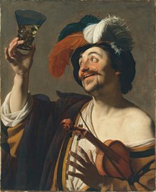 The happy Violinist, 1624. Creator: Gerrit van Honthorst.