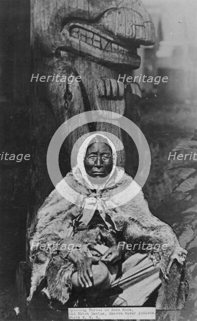 Old Indian witch doctor, between 1900 and 1930. Creator: Frank G. Carpenter.