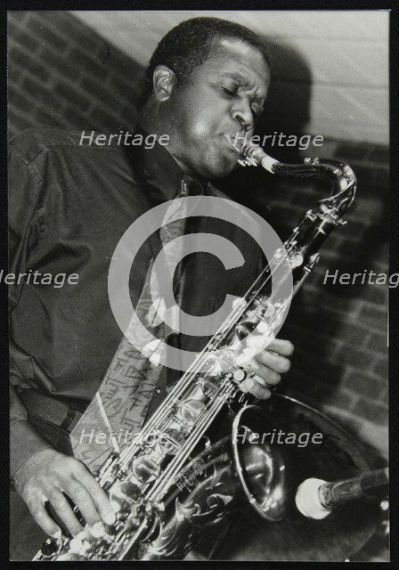 American saxophonist Rickey Woodard playing at The Fairway, Welwyn Garden City, Hertfordshire, 1999. Artist: Denis Williams