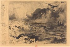 L'Orage (The Storm), 1879. Creator: Felix Hilaire Buhot.