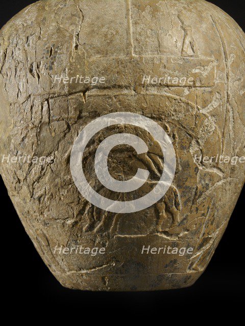 Macehead of Narmer, Protodynastic Period (Egypt), c3300 - c3200 BC. Artist: Unknown.