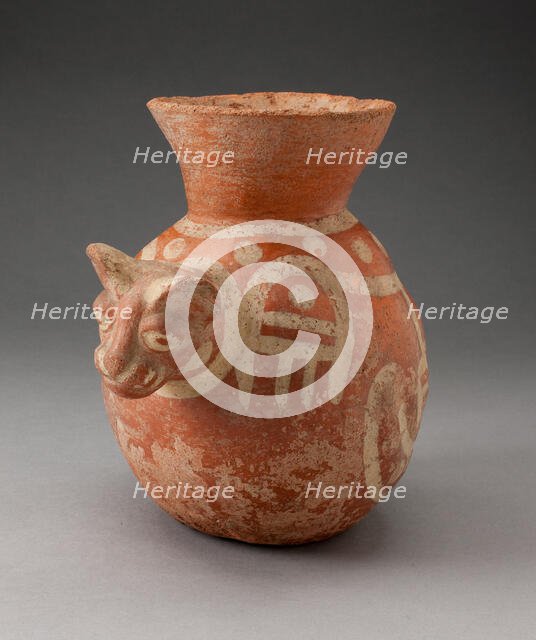 Globular Jar in the Form of a Cat, 100 B.C./A.D. 500. Creator: Unknown.