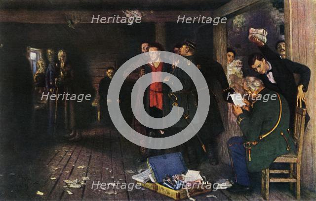 'The Arrest of a Propagandist', 1880-1889, (1965). Creator: Il'ya Repin.