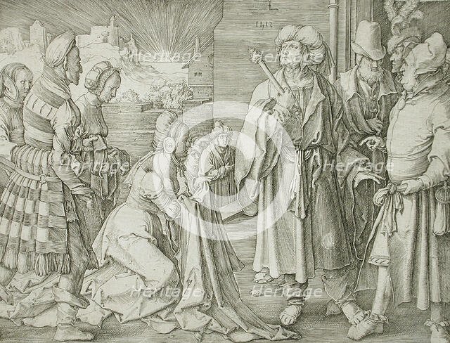 Potiphar's Wife Accusing Joseph, 1512. Creator: Lucas van Leyden.