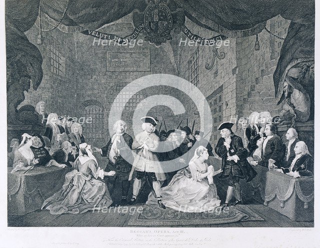 'The Beggar's Opera  Act III', 18th century. Artist: Blake