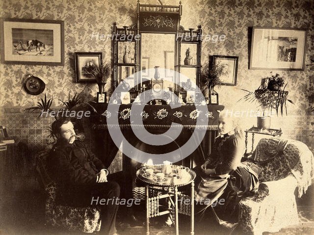 Surgeon Major and Mrs Gunning. Creator: Unknown.