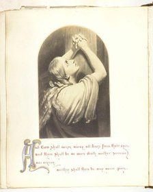 Untitled [illustration with Biblical quote], 1855/68. Creator: Georgina Cowper.