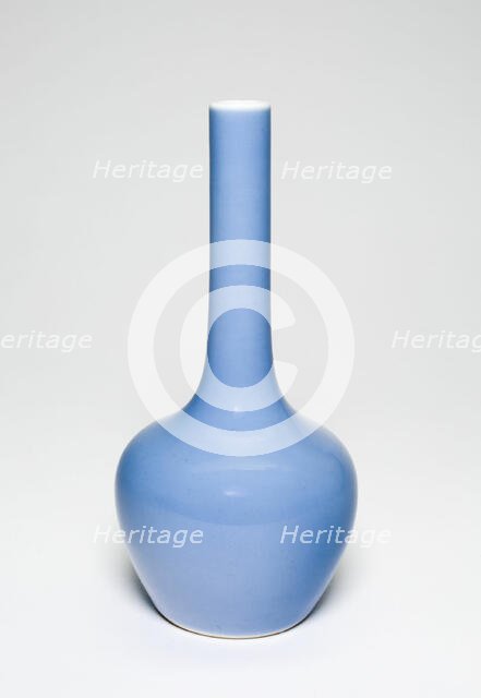 Bottle-Shaped Vase, Qing dynasty (1644-1911), Yongzheng reign mark and period (1723-1735). Creator: Unknown.