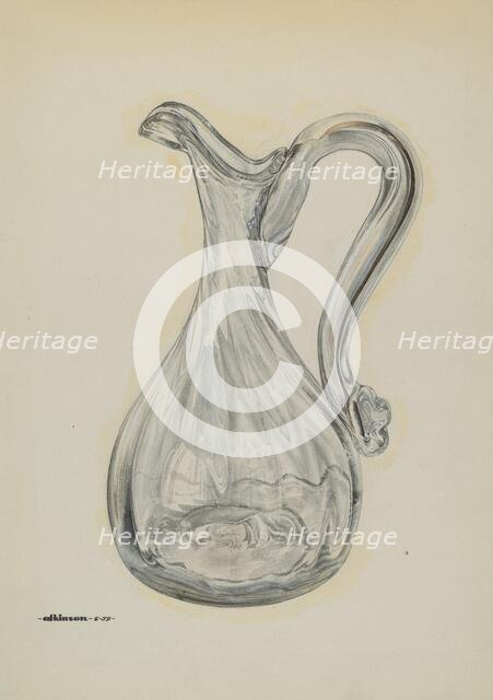 Vinegar Cruet, c. 1939. Creator: Ralph Atkinson.