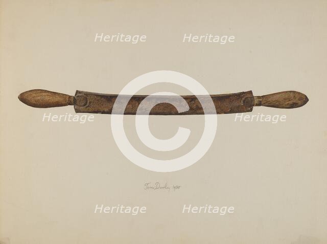 Drawshave, 1938. Creator: Thomas Dooley.