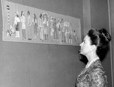 Princess Margaret opening the 'Revival of Art in Needlework' exhibition, London, 1972. Artist: Unknown