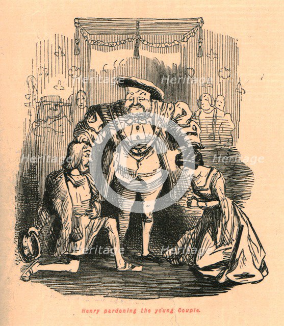 'Henry pardoning the yo'ung Couple', 1897. Creator: John Leech.