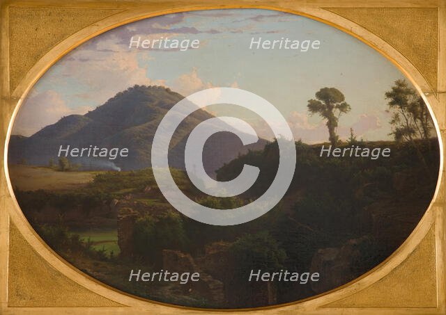 Landscape from the Environs of Rome, 1856. Creator: Albert Zamett.